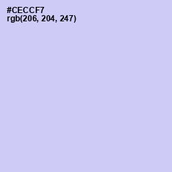 #CECCF7 - Periwinkle Color Image