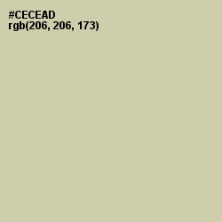 #CECEAD - Thistle Green Color Image