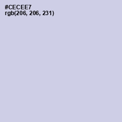 #CECEE7 - Periwinkle Gray Color Image