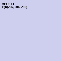 #CECEEF - Periwinkle Gray Color Image