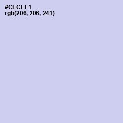 #CECEF1 - Periwinkle Color Image