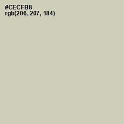 #CECFB8 - Foggy Gray Color Image