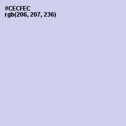 #CECFEC - Periwinkle Gray Color Image