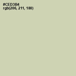 #CED3B4 - Green Mist Color Image