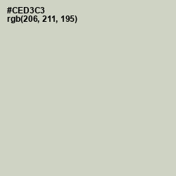 #CED3C3 - Sea Mist Color Image