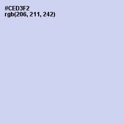 #CED3F2 - Tropical Blue Color Image