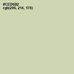 #CED6B2 - Green Mist Color Image