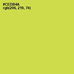 #CEDB4A - Wattle Color Image