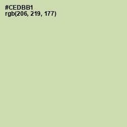 #CEDBB1 - Green Mist Color Image