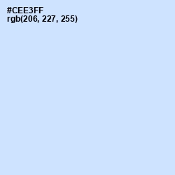 #CEE3FF - Hawkes Blue Color Image