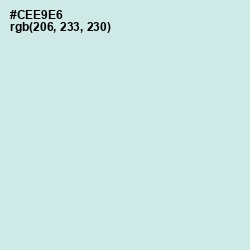 #CEE9E6 - Jagged Ice Color Image