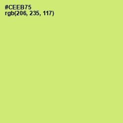 #CEEB75 - Yellow Green Color Image
