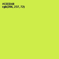 #CEED48 - Wattle Color Image