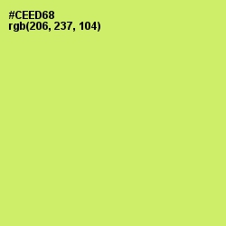 #CEED68 - Yellow Green Color Image