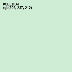 #CEEDD4 - Surf Crest Color Image