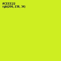 #CEEE22 - Pear Color Image