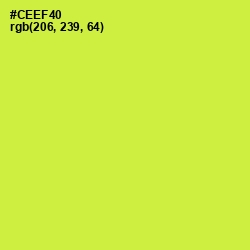 #CEEF40 - Wattle Color Image