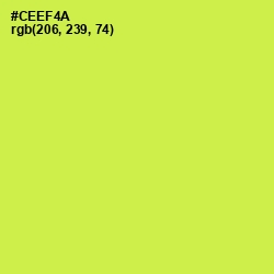 #CEEF4A - Wattle Color Image