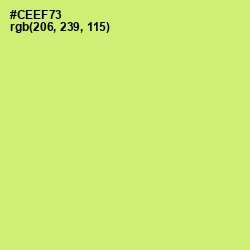 #CEEF73 - Yellow Green Color Image