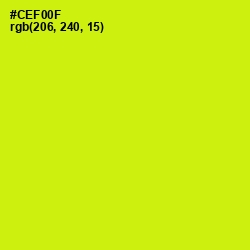 #CEF00F - Electric Lime Color Image