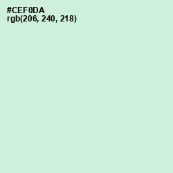 #CEF0DA - Blue Romance Color Image