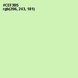#CEF3B5 - Gossip Color Image