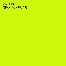 #CEF80B - Electric Lime Color Image