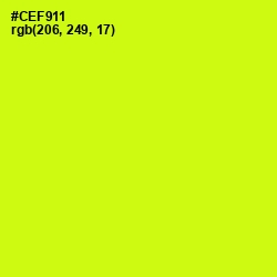 #CEF911 - Electric Lime Color Image