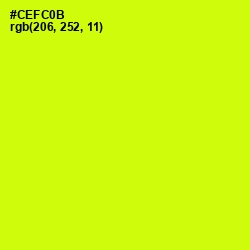 #CEFC0B - Electric Lime Color Image