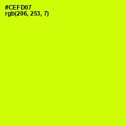 #CEFD07 - Electric Lime Color Image