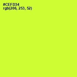 #CEFD34 - Pear Color Image