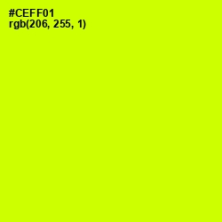 #CEFF01 - Electric Lime Color Image