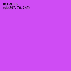 #CF4CF5 - Heliotrope Color Image
