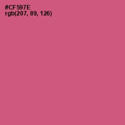 #CF597E - Cranberry Color Image