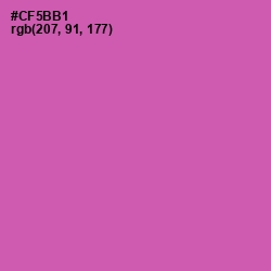 #CF5BB1 - Hopbush Color Image