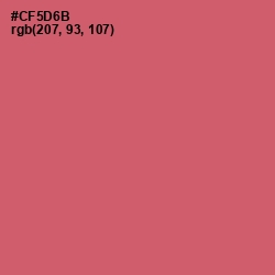 #CF5D6B - Cranberry Color Image