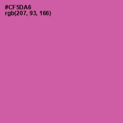 #CF5DA6 - Hopbush Color Image