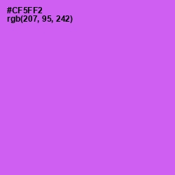 #CF5FF2 - Heliotrope Color Image