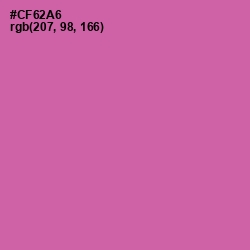 #CF62A6 - Hopbush Color Image