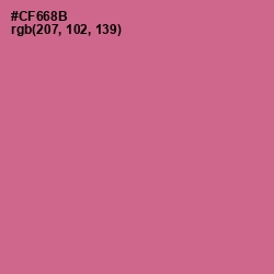 #CF668B - Charm Color Image