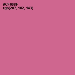 #CF668F - Charm Color Image
