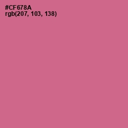 #CF678A - Charm Color Image