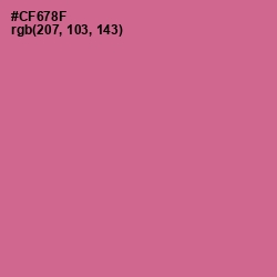 #CF678F - Charm Color Image