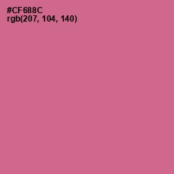 #CF688C - Charm Color Image