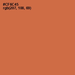 #CF6C45 - Red Damask Color Image