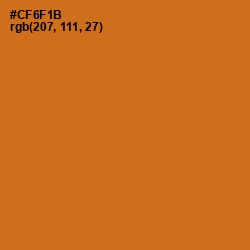 #CF6F1B - Hot Cinnamon Color Image