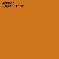 #CF751D - Hot Cinnamon Color Image