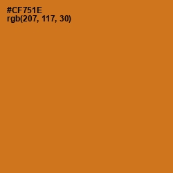 #CF751E - Hot Cinnamon Color Image