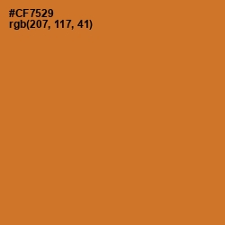 #CF7529 - Ochre Color Image