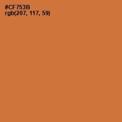 #CF753B - Ochre Color Image